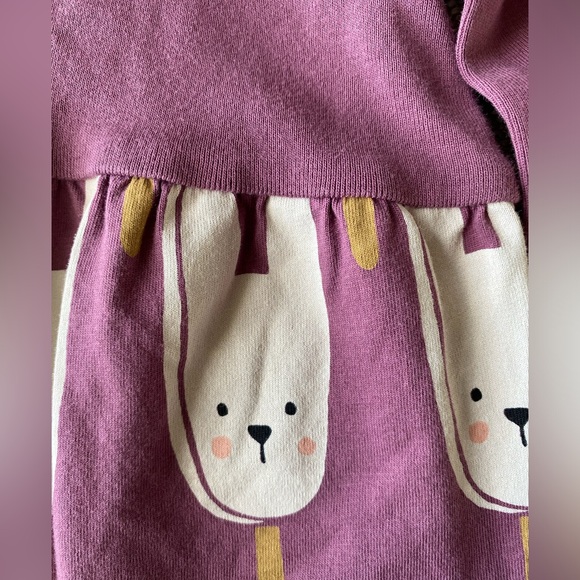 Baby Girls Tea Brand Long Sleeve One Piece with Snap Leg Closure. Sz. 3-6 Months - Picture 3 of 6